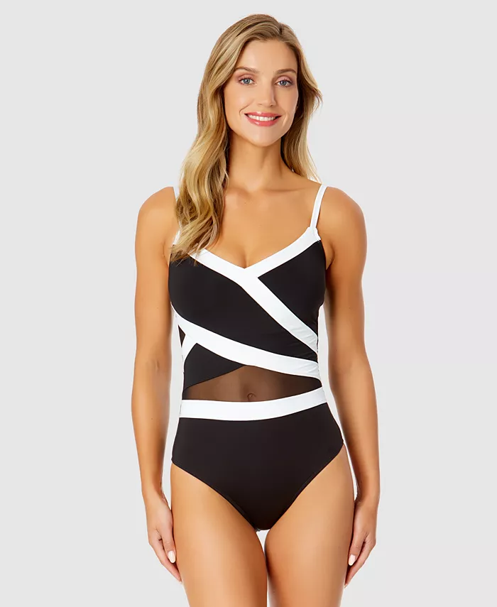 Женский цельнокроеный купальник с сетчатыми вставками Anne Cole, черный
Женский цельнокроеный купальник с сетчатыми вставками Anne Cole, черный