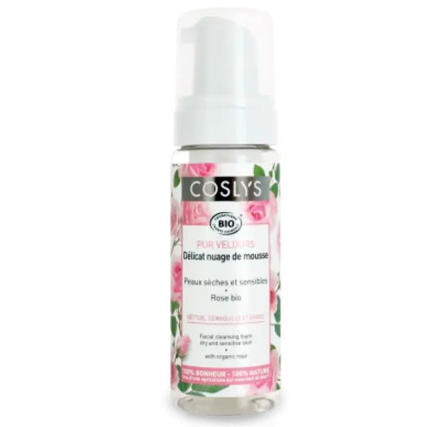 Очищающая пенка для лица с органической розовой водой, 150 мл Coslys
Очищающая пенка для лица с органической розовой водой, 150 мл Coslys