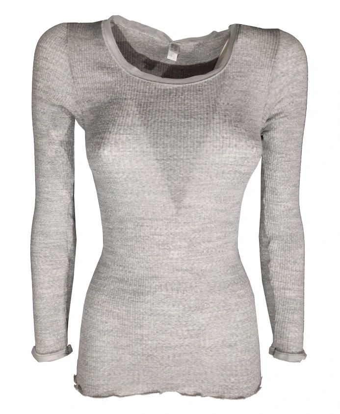 Рубашка в рубчик с длинными рукавами и отделкой из тюля. Lisanza, серый
Рубашка в рубчик с длинными рукавами и отделкой из тюля. Lisanza, серый