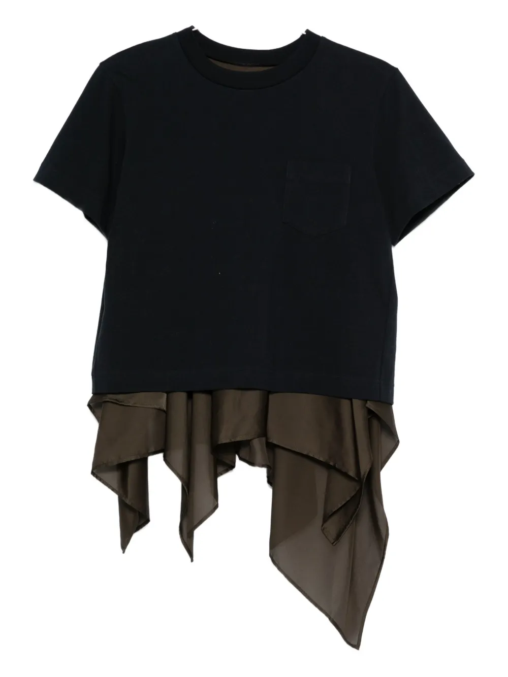 Футболка с драпированным подолом SACAI, синий
Футболка с драпированным подолом SACAI, синий