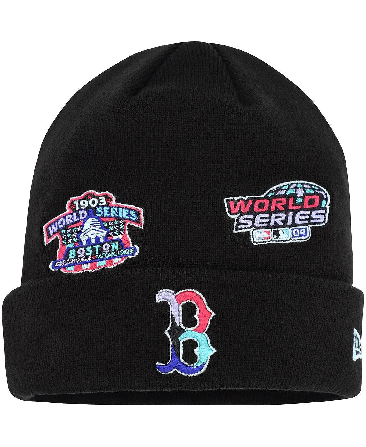 Мужская черная вязаная шапка Boston Red Sox Polar Lights с манжетами New Era
Мужская черная вязаная шапка Boston Red Sox Polar Lights с манжетами New Era