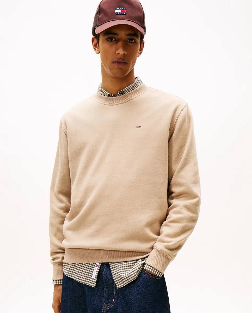 Мужская базовая толстовка прямого кроя с круглым вырезом Tommy Jeans, песочный
Мужская базовая толстовка прямого кроя с круглым вырезом Tommy Jeans, песочный