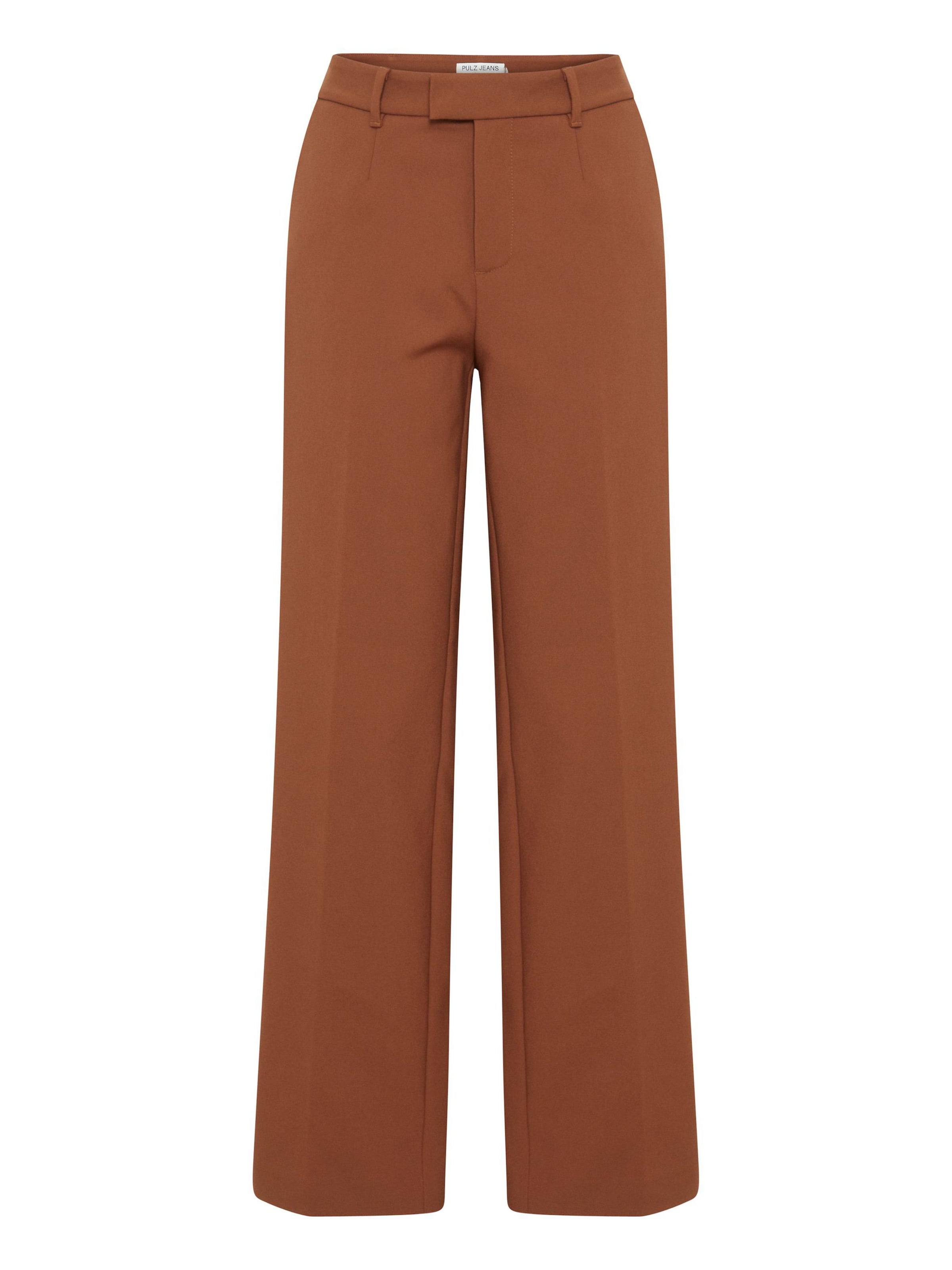 PULZ Jeans Широкие плиссированные брюки 'Bindy' в светло-коричневом цвете
PULZ Jeans Широкие плиссированные брюки 'Bindy' в светло-коричневом цвете