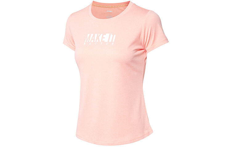 Футболка женская светло-персиковая пудра Lining
Футболка женская светло-персиковая пудра Lining