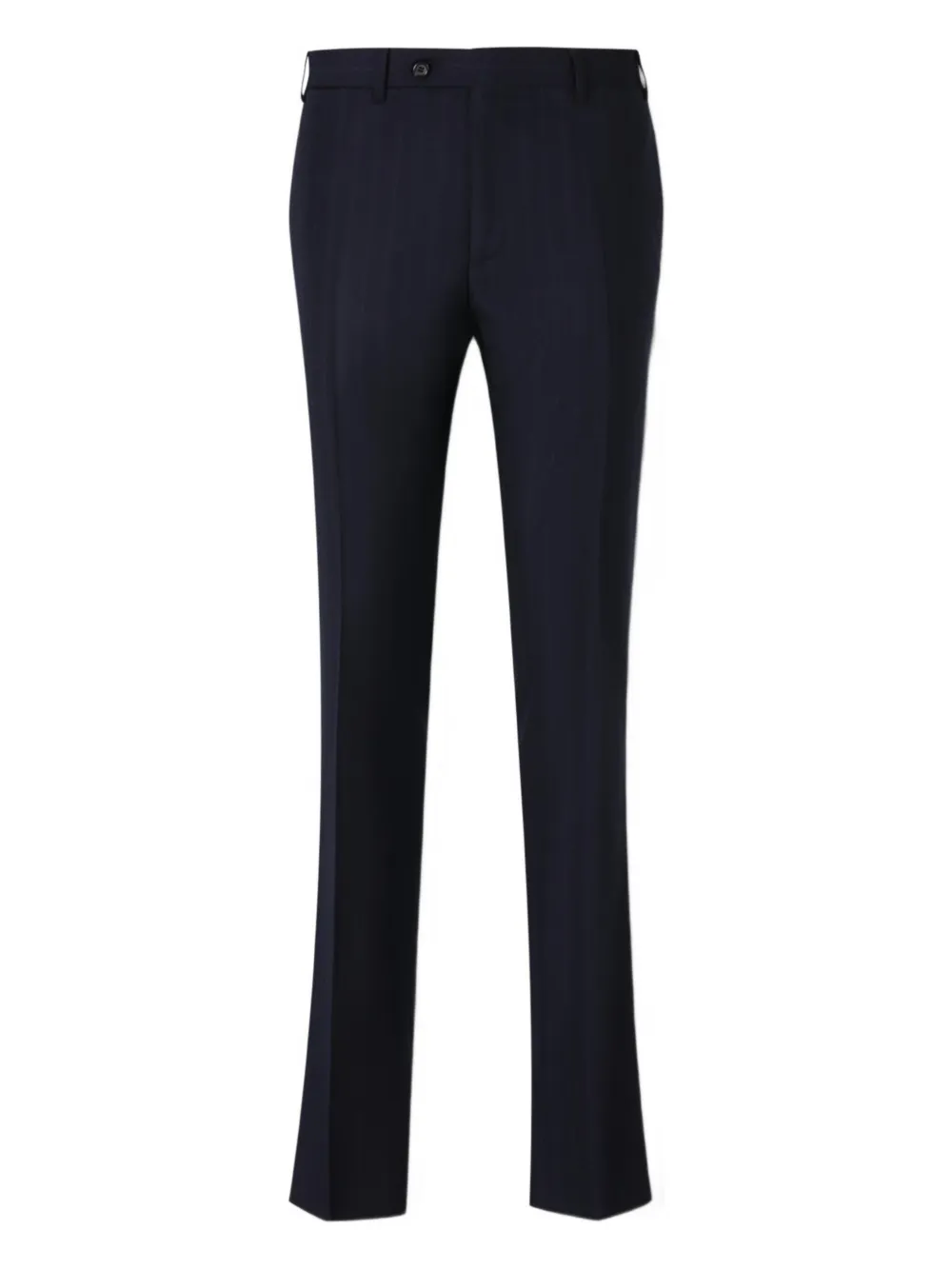 Однобортный костюм в полоску Canali, синий
Однобортный костюм в полоску Canali, синий