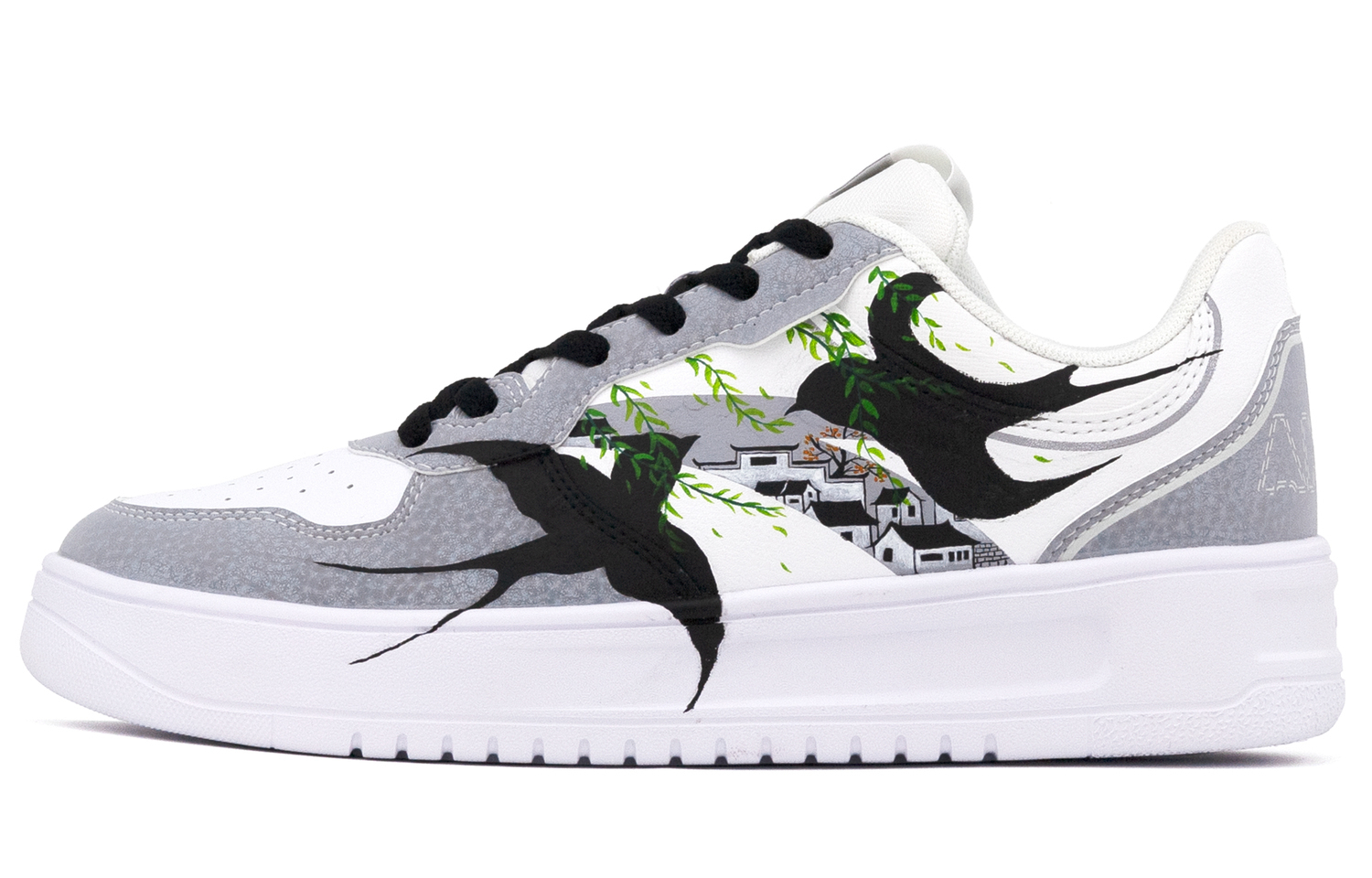 ANTA Легкие нескользящие износостойкие низкие кроссовки для скейтбординга мужские бело-серые
ANTA Легкие нескользящие износостойкие низкие кроссовки для скейтбординга мужские бело-серые