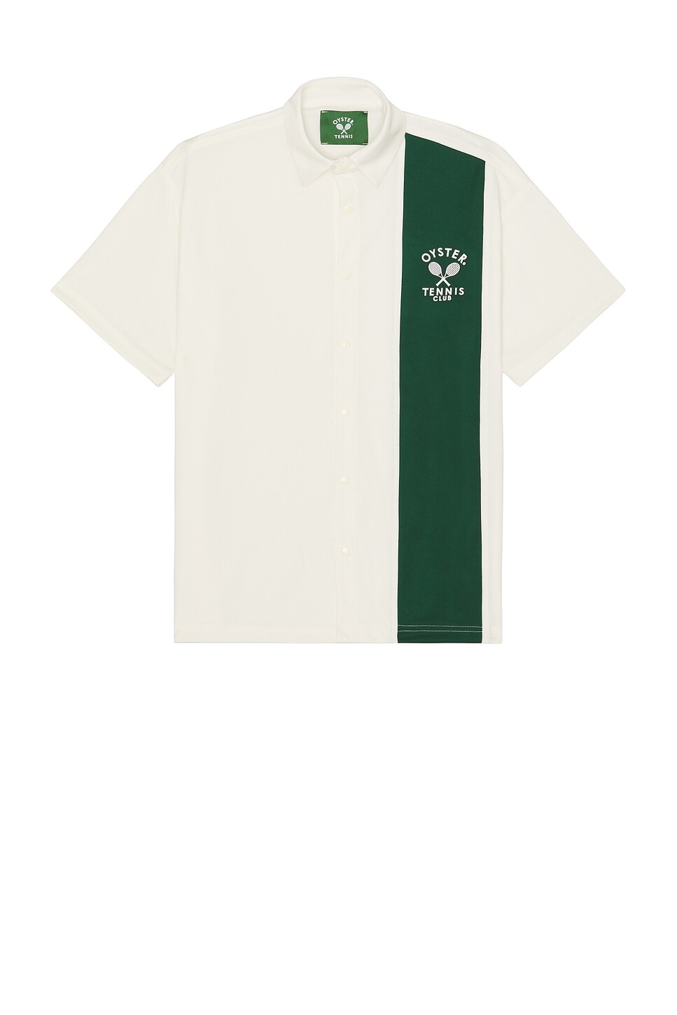 Рубашка для теннисного клуба на корте и вне корта Oyster, цвет Vintage White & Green
Рубашка для теннисного клуба на корте и вне корта Oyster, цвет Vintage White & Green