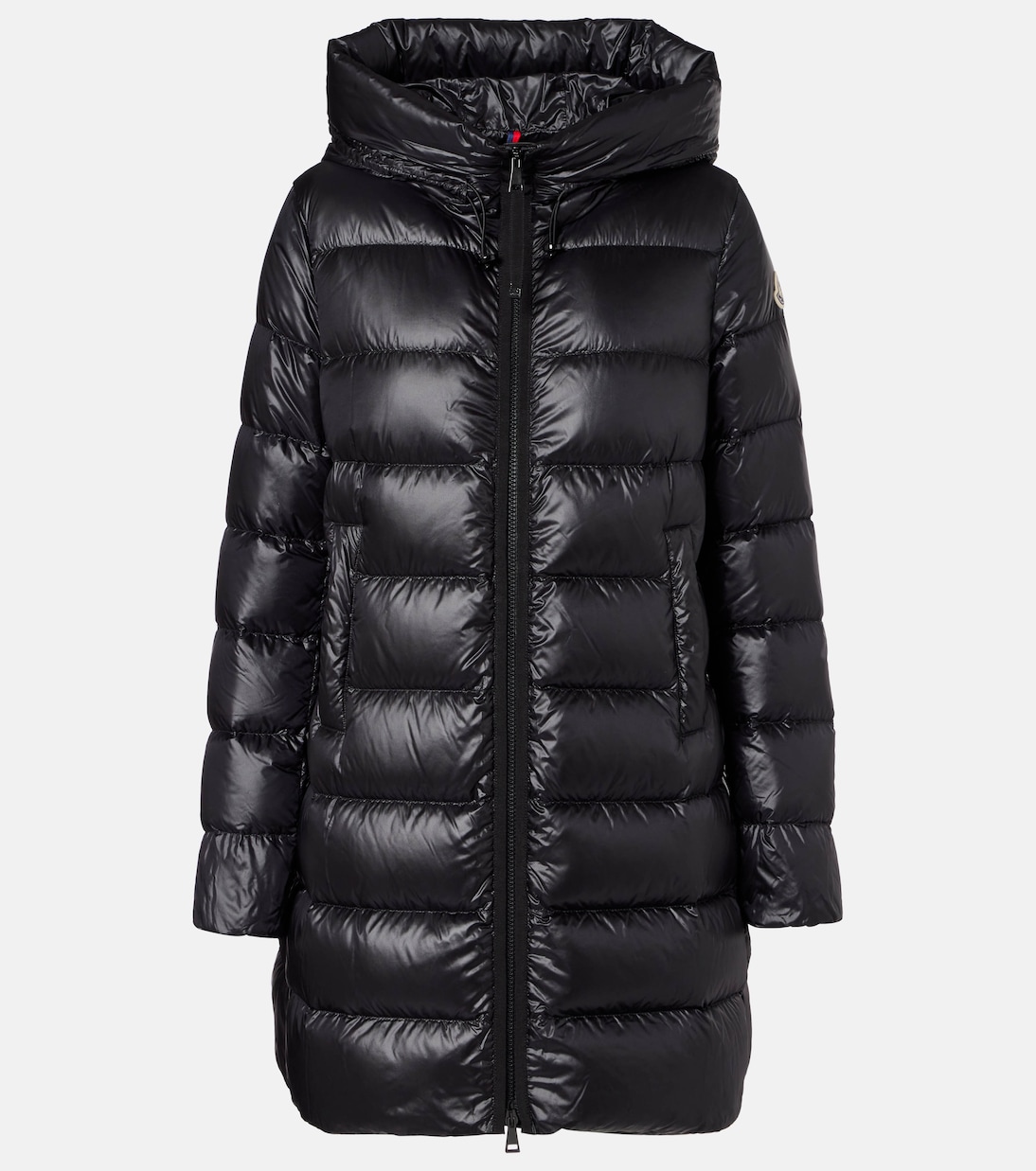 Стеганое пуховое пальто Suyen Moncler, черный
Стеганое пуховое пальто Suyen Moncler, черный