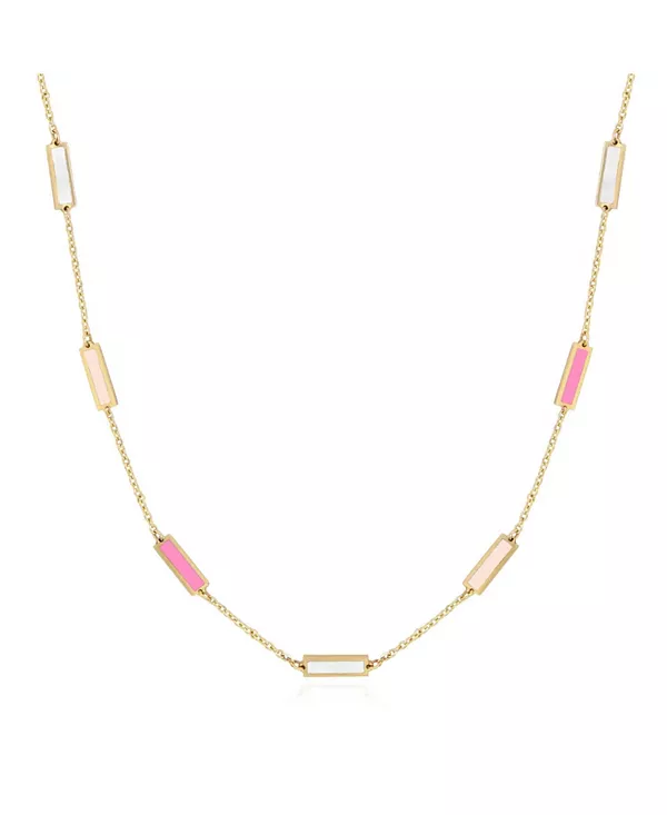 Розовое колье из смешанной цепочки, 14-каратное золото The Lovery, pink
Розовое колье из смешанной цепочки, 14-каратное золото The Lovery, pink