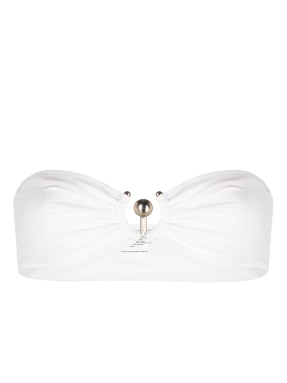 Christopher Esber лиф-бандо с металлическим декором, белый
Christopher Esber лиф-бандо с металлическим декором, белый