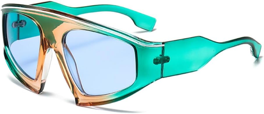 Большие солнцезащитные очки для женщин и мужчин, велосипедные солнцезащитные очки с градиентным переходом цвета, очки в стиле стимпанк, солнцезащитные очки с защитой от УФ-излучения UV400 generic, Green Blue
Большие солнцезащитные очки для женщин и мужчин, велосипедные солнцезащитные очки с градиентным переходом цвета, очки в стиле стимпанк, солнцезащитные очки с защитой от УФ-излучения UV400 generic, Green Blue