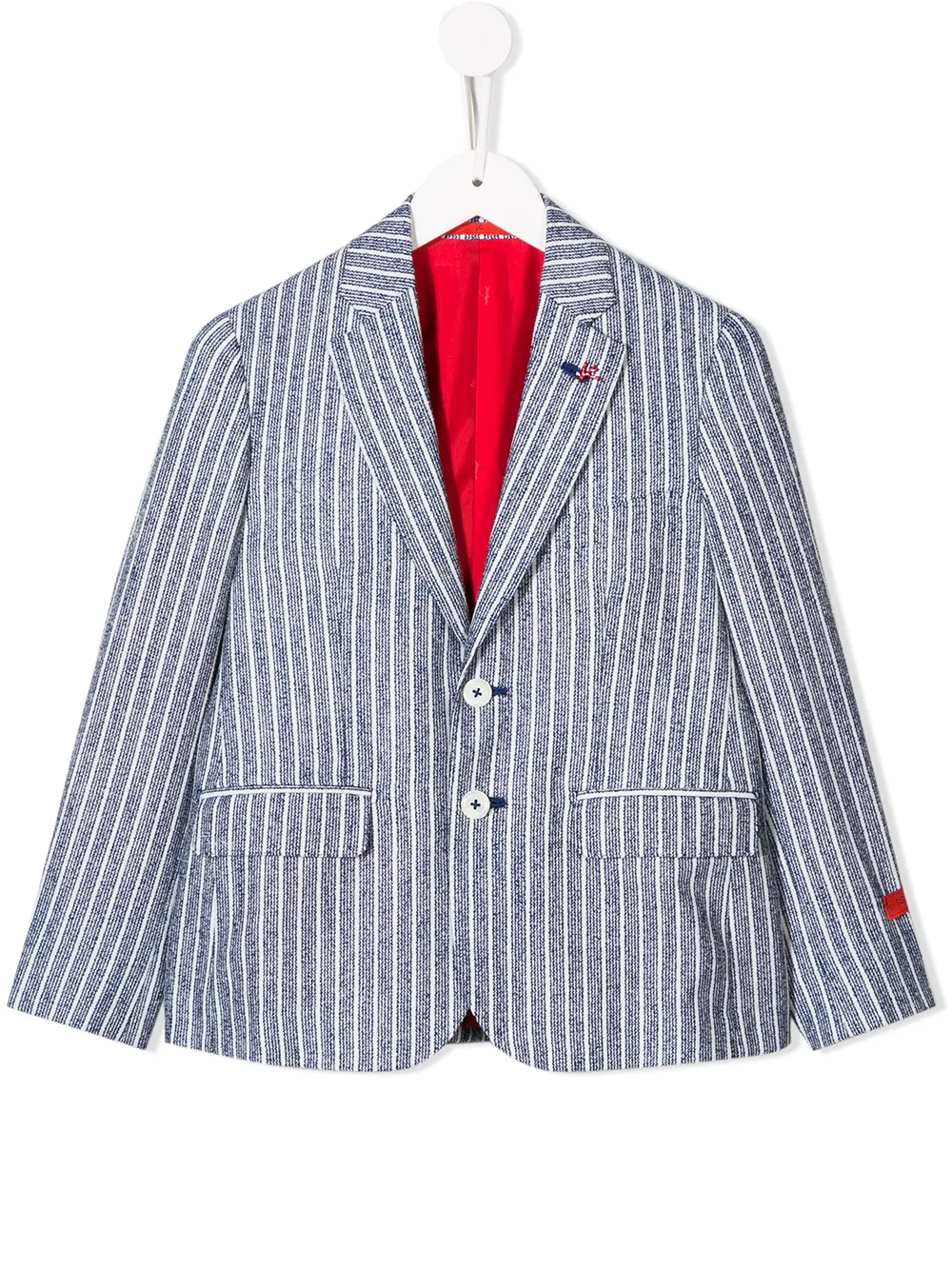 Блейзер в полоску Isaia Kids, синий
Блейзер в полоску Isaia Kids, синий