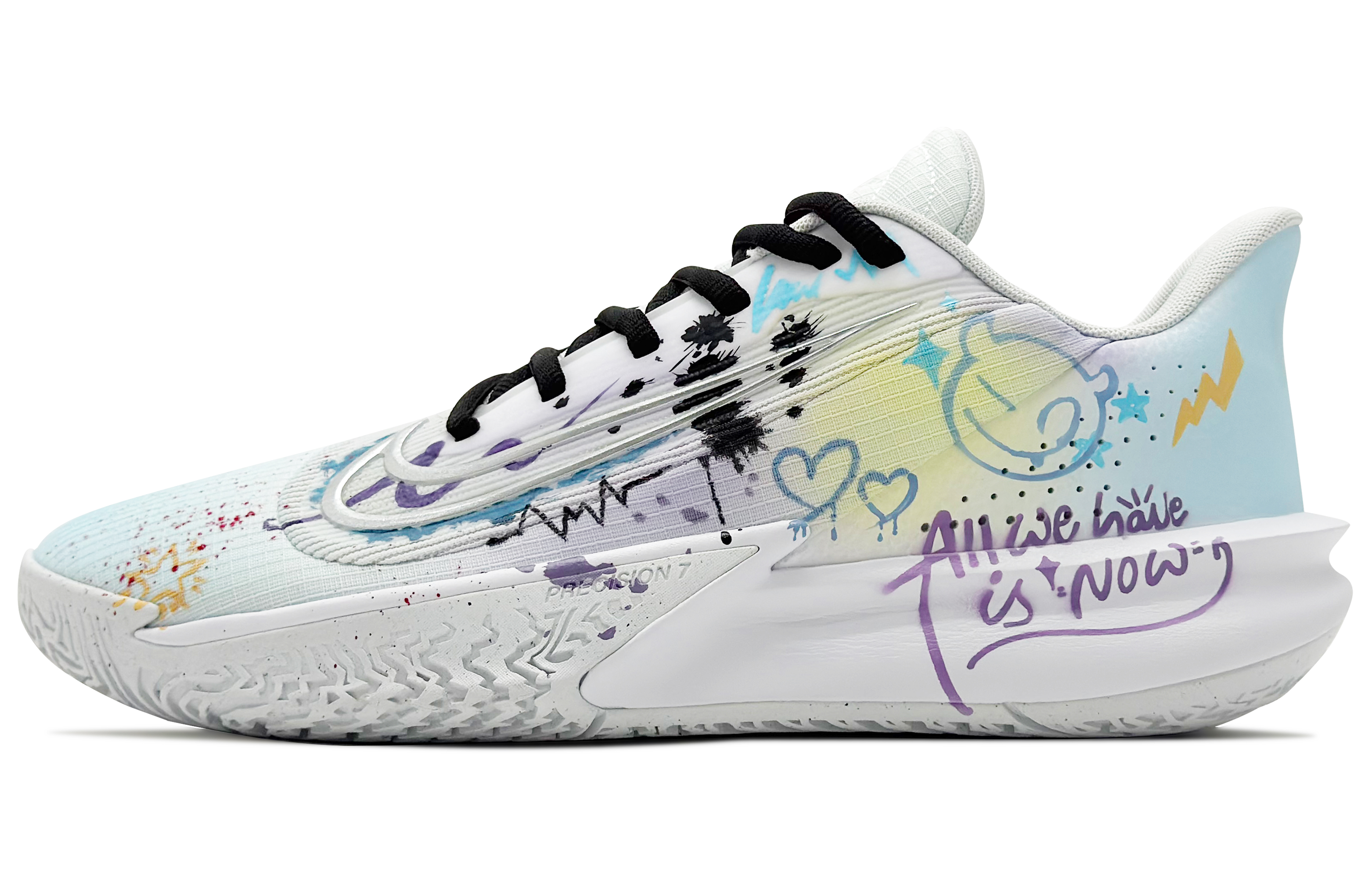 Nike Баскетбольные кроссовки Precision 7 с низким верхом, устойчивые к истиранию, мужские, белые, синие, фиолетовые
Nike Баскетбольные кроссовки Precision 7 с низким верхом, устойчивые к истиранию, мужские, белые, синие, фиолетовые