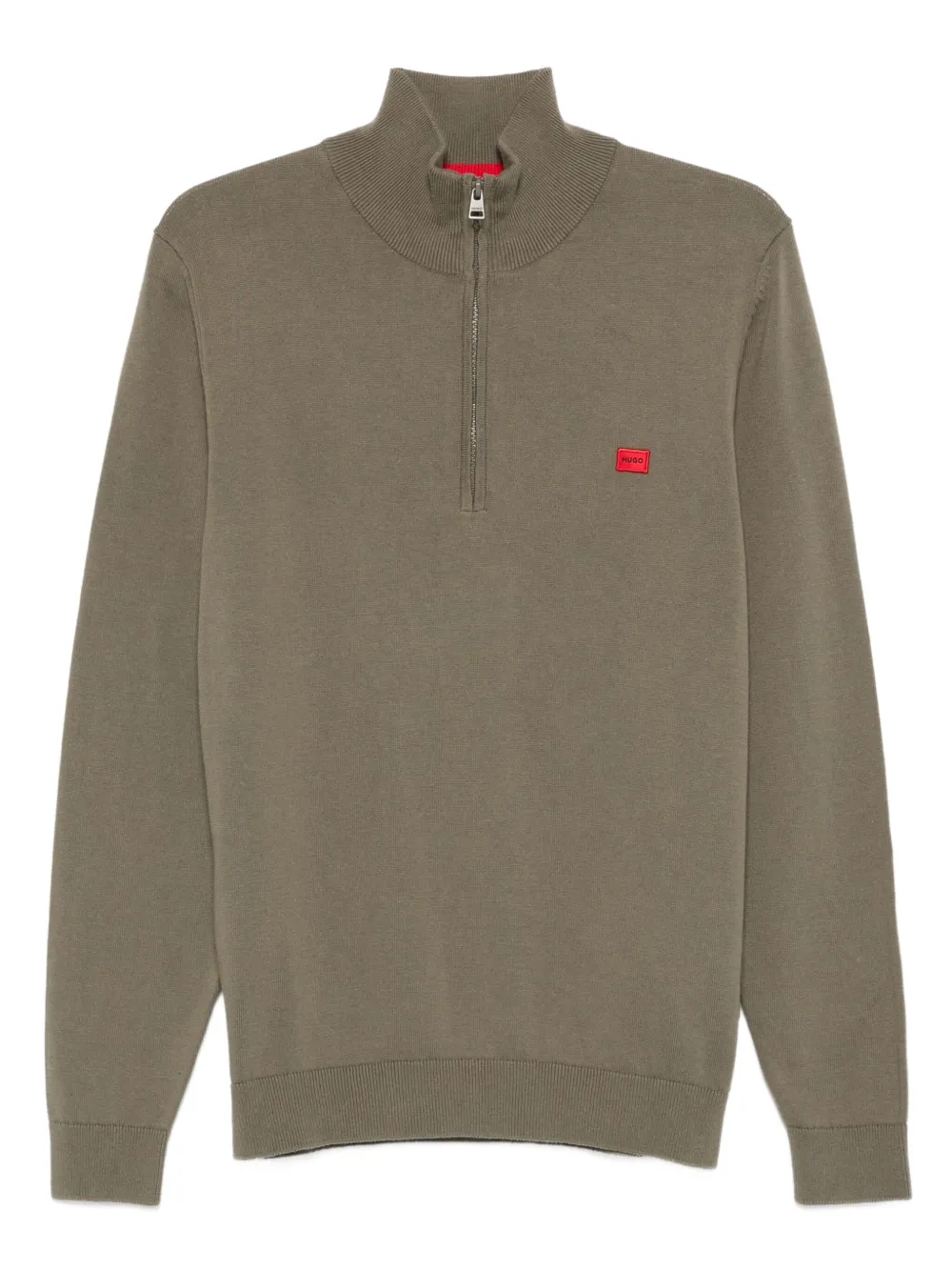 Свитер с высоким воротником и половинной молнией HUGO, зеленый
Свитер с высоким воротником и половинной молнией HUGO, зеленый