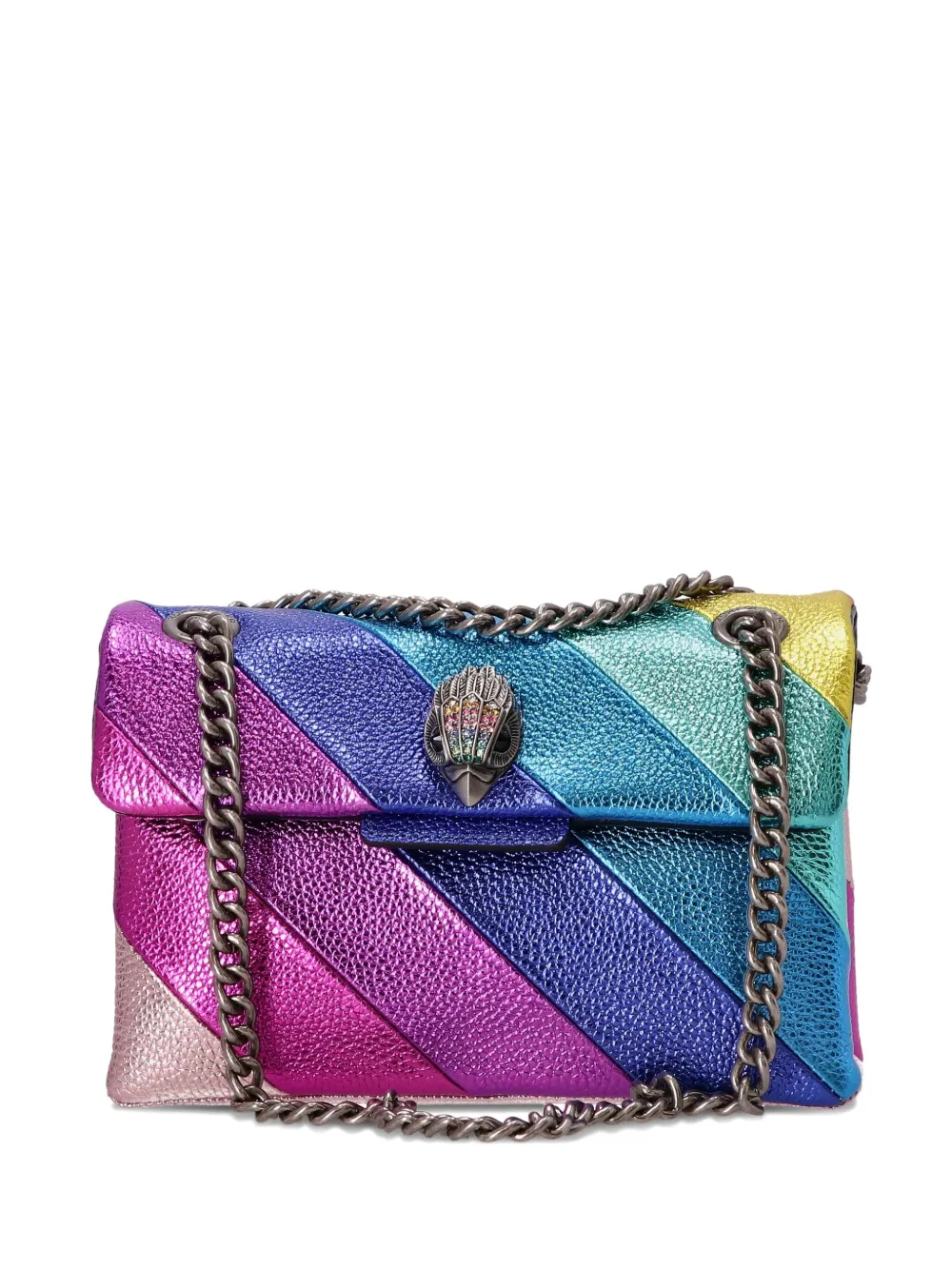 Полосатая сумка через плечо с цепочным ремешком Kurt Geiger London, синий
Полосатая сумка через плечо с цепочным ремешком Kurt Geiger London, синий