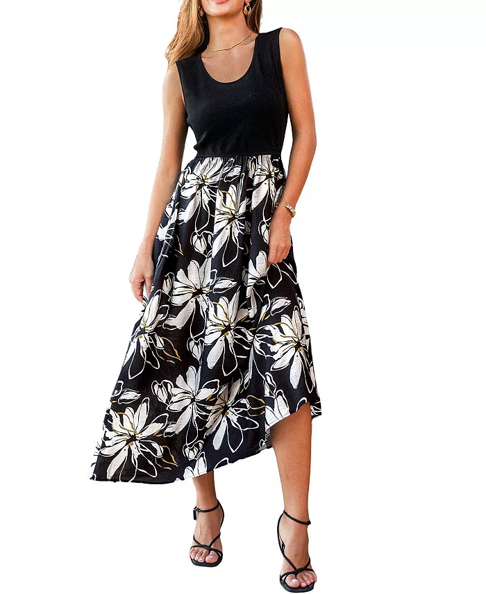 Женское пляжное платье миди с цветочным принтом «Летающие лилии» Cupshe, черный
Женское пляжное платье миди с цветочным принтом «Летающие лилии» Cupshe, черный