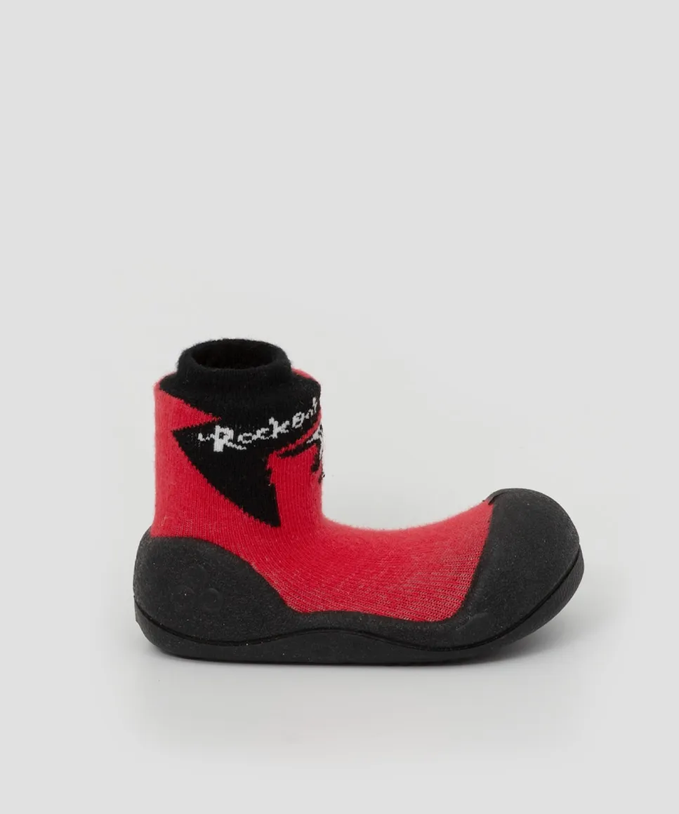 Красные детские хлопковые пинетки с рисунком гитары Attipas
Красные детские хлопковые пинетки с рисунком гитары Attipas