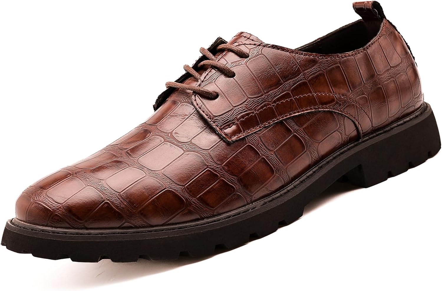 Мужские оксфорды из кожи с каменным узором на шнуровке, модные низкие британского стиля, классические повседневные и деловые туфли Ptnoka, коричневый
Мужские оксфорды из кожи с каменным узором на шнуровке, модные низкие британского стиля, классические повседневные и деловые туфли Ptnoka, коричневый