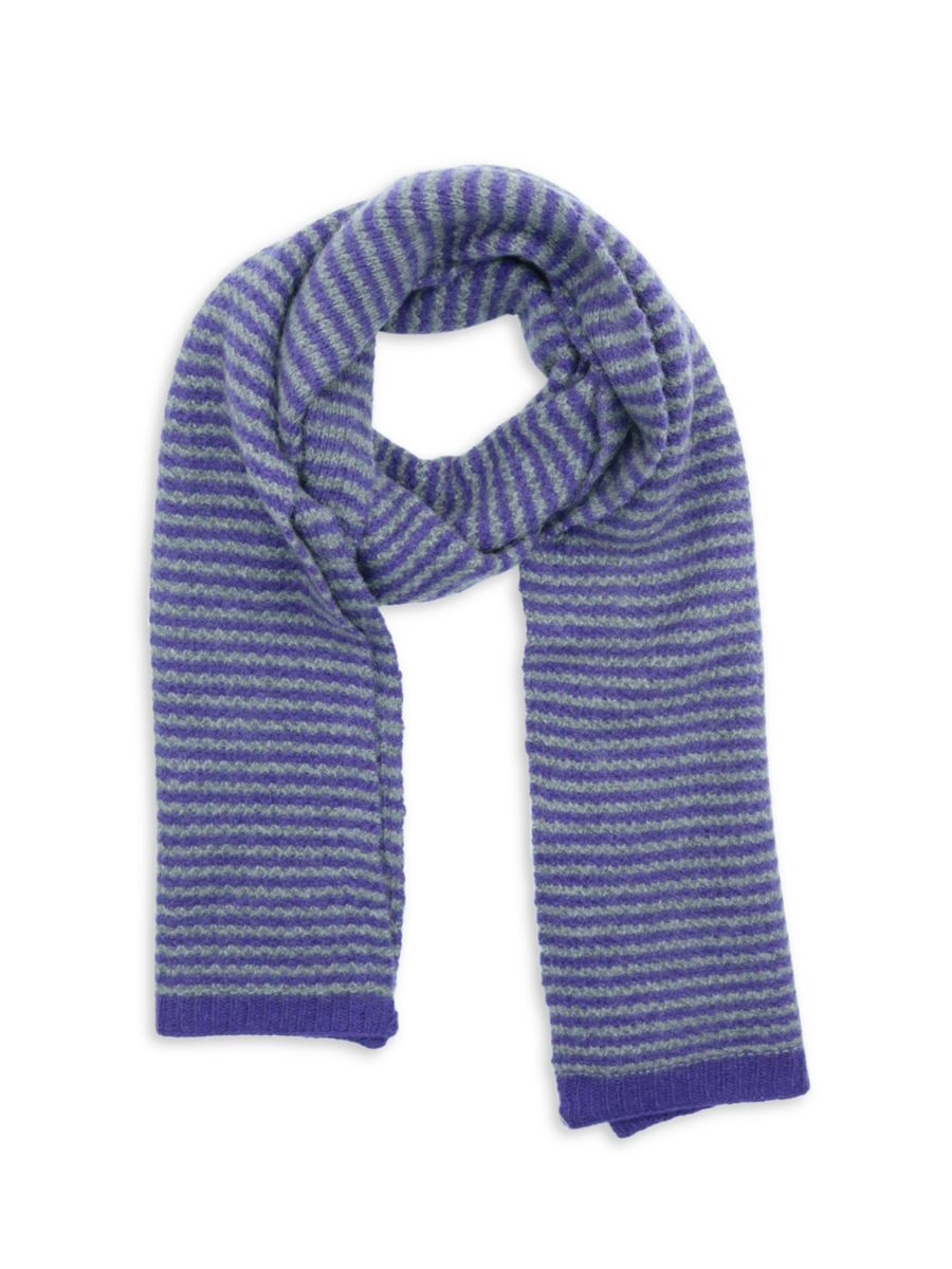 Кашемировый шарф с полосатым узором соты Portolano, цвет Ultra Violet
Кашемировый шарф с полосатым узором соты Portolano, цвет Ultra Violet