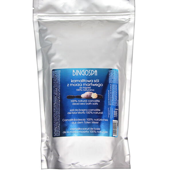 Карналлитовая самая сильная соль Мертвого моря 100%, 1000 г Bingospa
