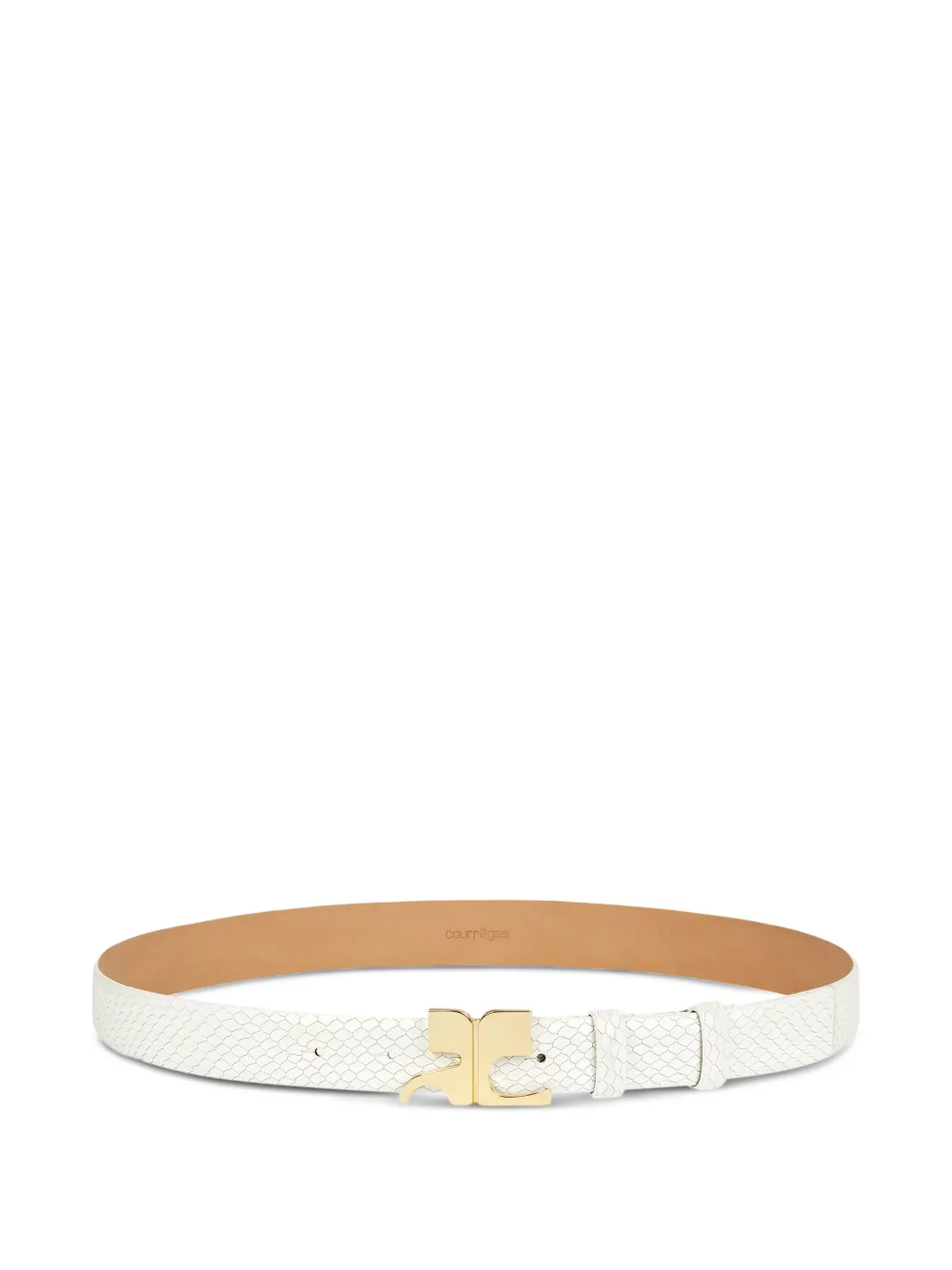 Кожаный ремень Viper Courrèges, белый 
Кожаный ремень Viper Courrèges, белый