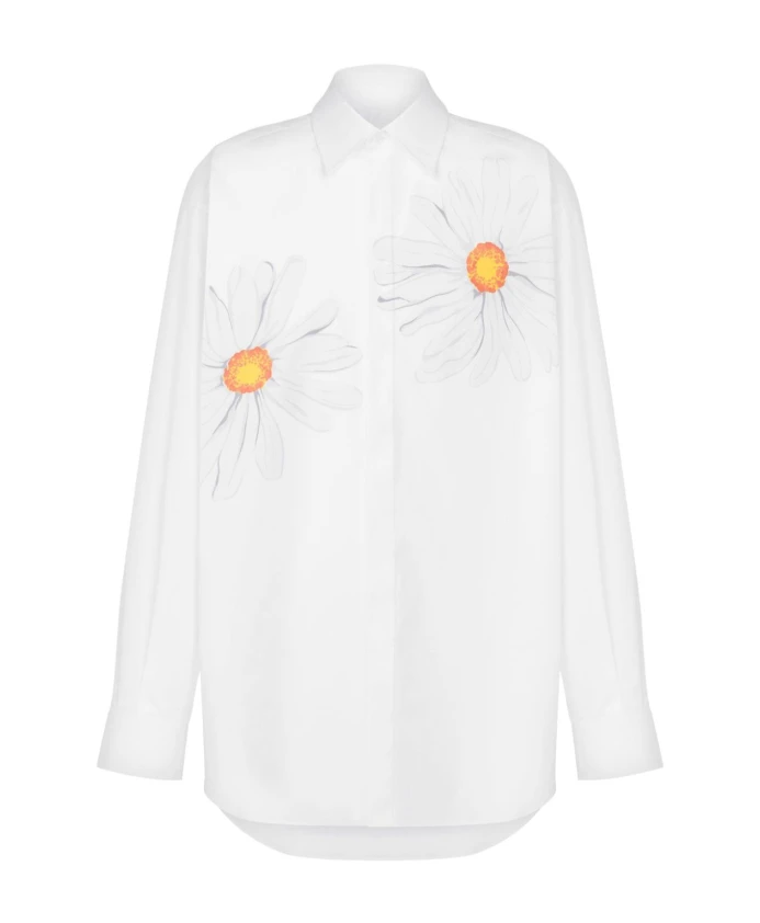 Рубашка с цветочным узором Moschino, белый
Рубашка с цветочным узором Moschino, белый