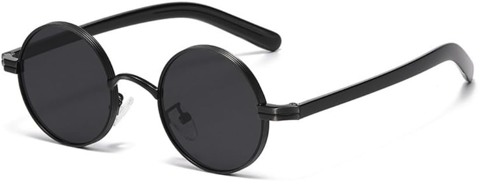 Ретро маленькие круглые металлические панк-солнцезащитные очки для женщин и мужчин с защитой от УФ-излучения UV400 и прозрачными линзами, модная оправа TVTBBVV, Black Black
Ретро маленькие круглые металлические панк-солнцезащитные очки для женщин и мужчин с защитой от УФ-излучения UV400 и прозрачными линзами, модная оправа TVTBBVV, Black Black