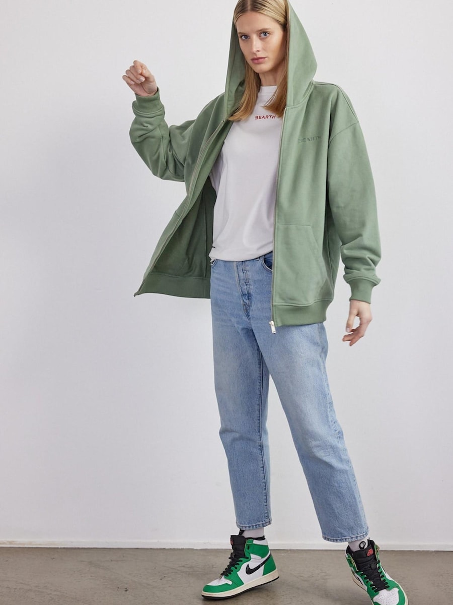 Толстовка с капюшоном на молнии BEARTH Bio-Baumwoll-Mix, пастельно-зеленый
Толстовка с капюшоном на молнии BEARTH Bio-Baumwoll-Mix, пастельно-зеленый