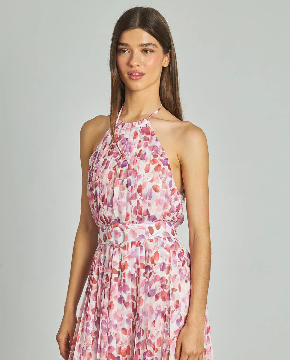 Длинное платье с запахом на шее, принтом и застежкой-молнией на спине Alma en Pena, розовый
Длинное платье с запахом на шее, принтом и застежкой-молнией на спине Alma en Pena, розовый