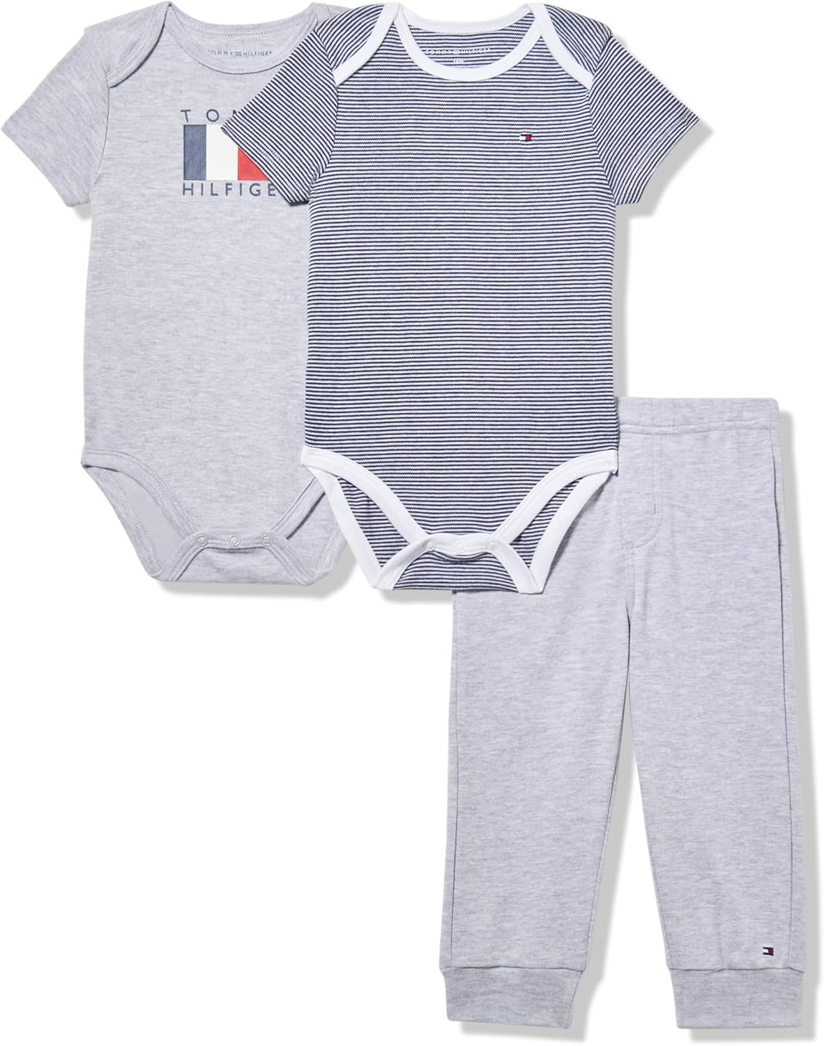 Tommy Hilfiger baby-boys 2 боди и комплект брюк, Platinum Heather/Stripe
Tommy Hilfiger baby-boys 2 боди и комплект брюк, Platinum Heather/Stripe