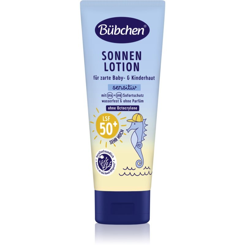 Bübchen Sensitive Sun Lotion, Защитный солнцезащитный крем для детей SPF 50+, 100 мл
Bübchen Sensitive Sun Lotion, Защитный солнцезащитный крем для детей SPF 50+, 100 мл