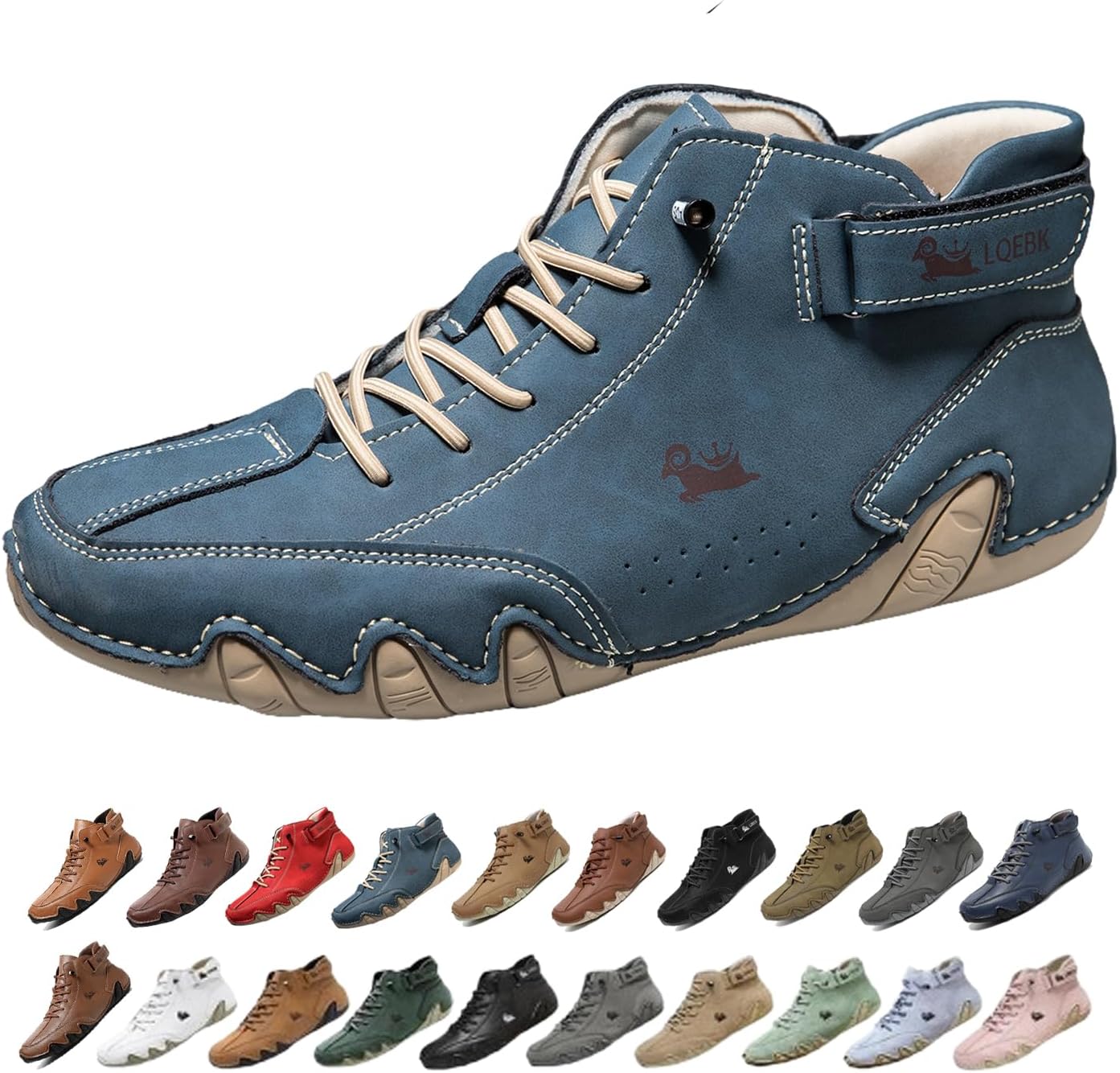 Мужские водонепроницаемые дышащие высокие ботинки-чукка ручной работы, нескользящие, для походов, вождения, кемпинга, легкие босоножки на все сезоны Generic, темно-синий
Мужские водонепроницаемые дышащие высокие ботинки-чукка ручной работы, нескользящие, для походов, вождения, кемпинга, легкие босоножки на все сезоны Generic, темно-синий