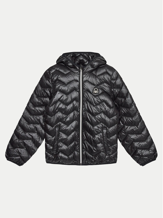 Пуховик стандартного кроя United Colors Of Benetton, черный
Пуховик стандартного кроя United Colors Of Benetton, черный