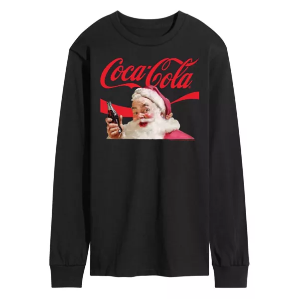 Мужская футболка с длинным рукавом Coca-Cola и логотипом Санты Licensed Character, черный
Мужская футболка с длинным рукавом Coca-Cola и логотипом Санты Licensed Character, черный