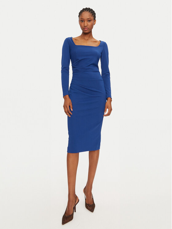 Коктейльное платье стандартного кроя Rinascimento, синий
Коктейльное платье стандартного кроя Rinascimento, синий