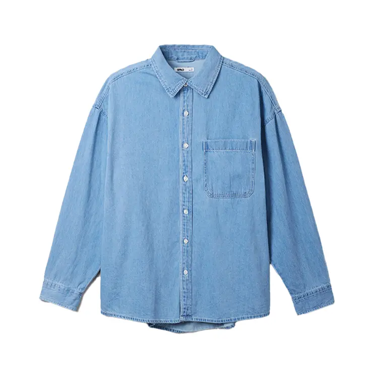 Рубашка Unisex Lapel Moderate Denim SPAO, светло-indigo
Рубашка Unisex Lapel Moderate Denim SPAO, светло-indigo