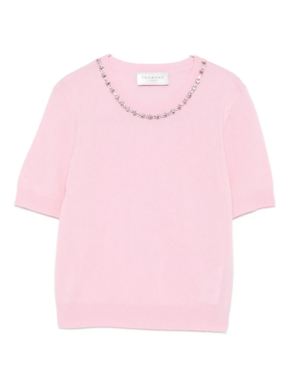 Топ, украшенный кристаллами Ermanno Firenze, розовый
Топ, украшенный кристаллами Ermanno Firenze, розовый