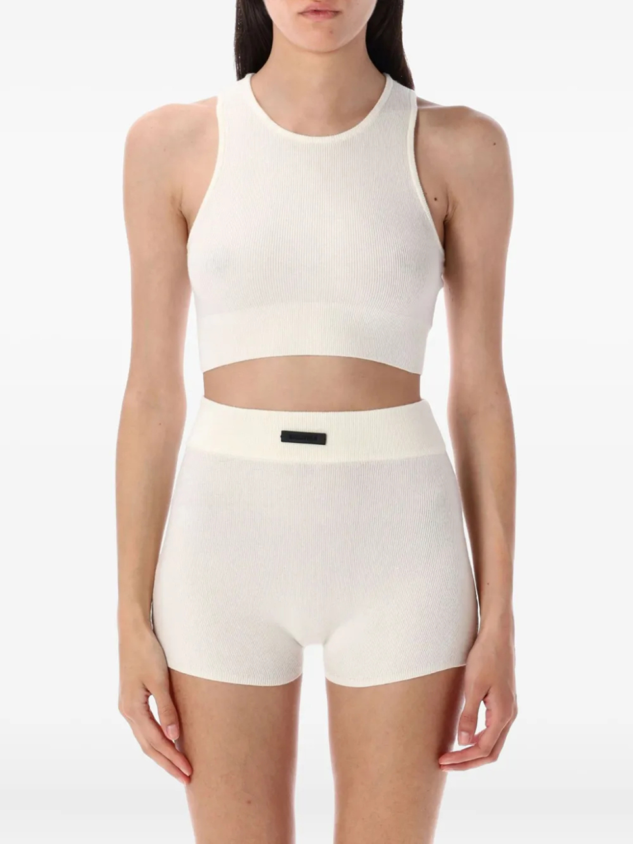 Майка из трикотажного полотна с круглым вырезом FEAR OF GOD ESSENTIALS, нейтральный 
Майка из трикотажного полотна с круглым вырезом FEAR OF GOD ESSENTIALS, нейтральный