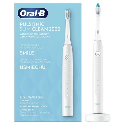 Oral-B Pulsonic Slim Clean 2000 Аккумуляторная звуковая зубная щетка, белая, Oral B
Oral-B Pulsonic Slim Clean 2000 Аккумуляторная звуковая зубная щетка, белая, Oral B