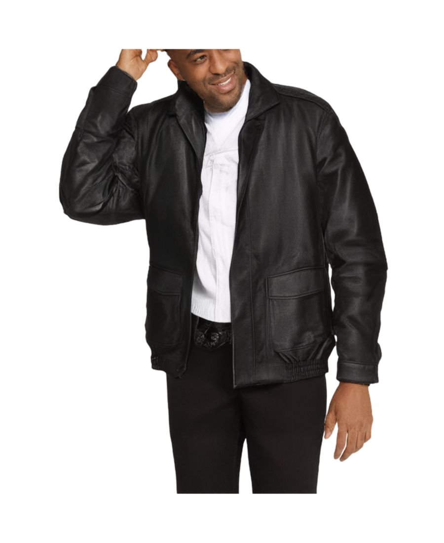 Кожаная куртка-бомбер "Авиатор" больших размеров KingSize, Black
Кожаная куртка-бомбер "Авиатор" больших размеров KingSize, Black