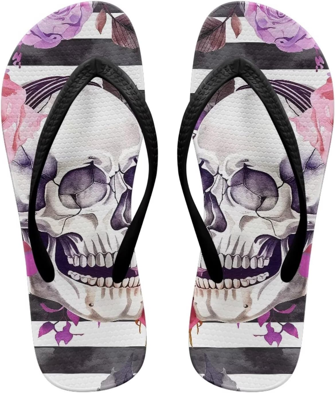 Вьетнамки с черепом для женщин и мужчин, летние пляжные повседневные сандалии, удобные шлепанцы для душа Pointodoor, Skull
Вьетнамки с черепом для женщин и мужчин, летние пляжные повседневные сандалии, удобные шлепанцы для душа Pointodoor, Skull