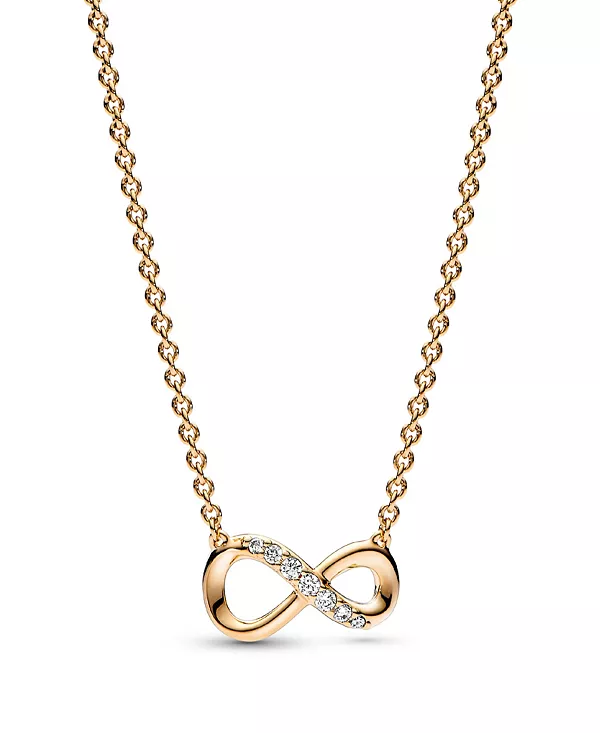Ожерелье-Колье Moments Sterling с кубическим цирконием в форме бесконечности Pandora, gold
Ожерелье-Колье Moments Sterling с кубическим цирконием в форме бесконечности Pandora, gold