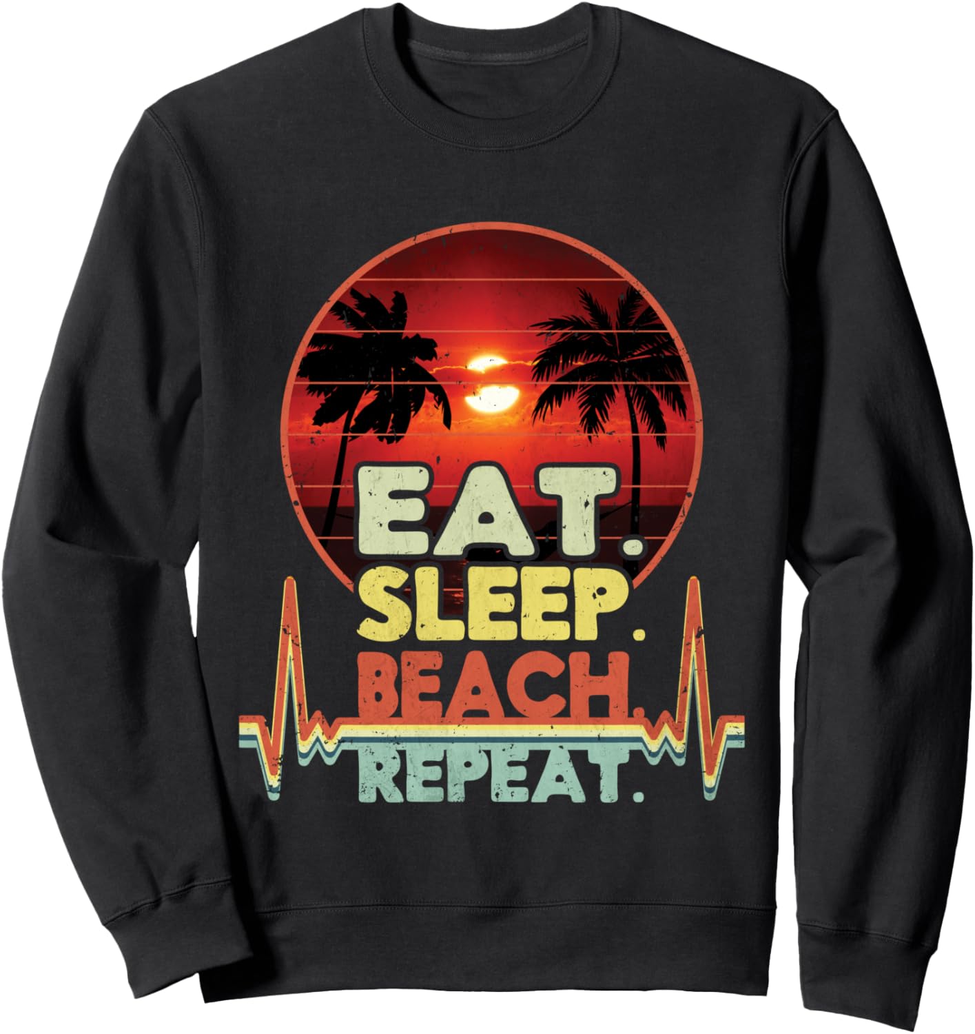Ешь, спи, пляж, повторяй, закат, настроение, толстовка Tropical Sunset Coastal Vibes Beach Life, черный
Ешь, спи, пляж, повторяй, закат, настроение, толстовка Tropical Sunset Coastal Vibes Beach Life, черный