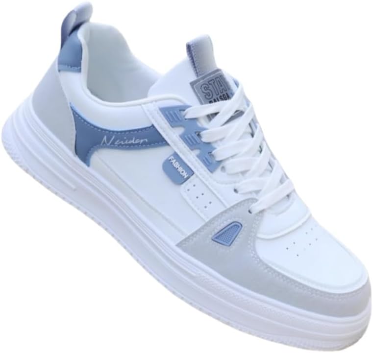 Мужские спортивные кроссовки с противоскользящей подошвой. Скейтбордические туфли. Легкие и удобные. Подходят для активного отдыха на улице и повседневного использования Fmshi, белый/синий
Мужские спортивные кроссовки с противоскользящей подошвой. Скейтбордические туфли. Легкие и удобные. Подходят для активного отдыха на улице и повседневного использования Fmshi, белый/синий