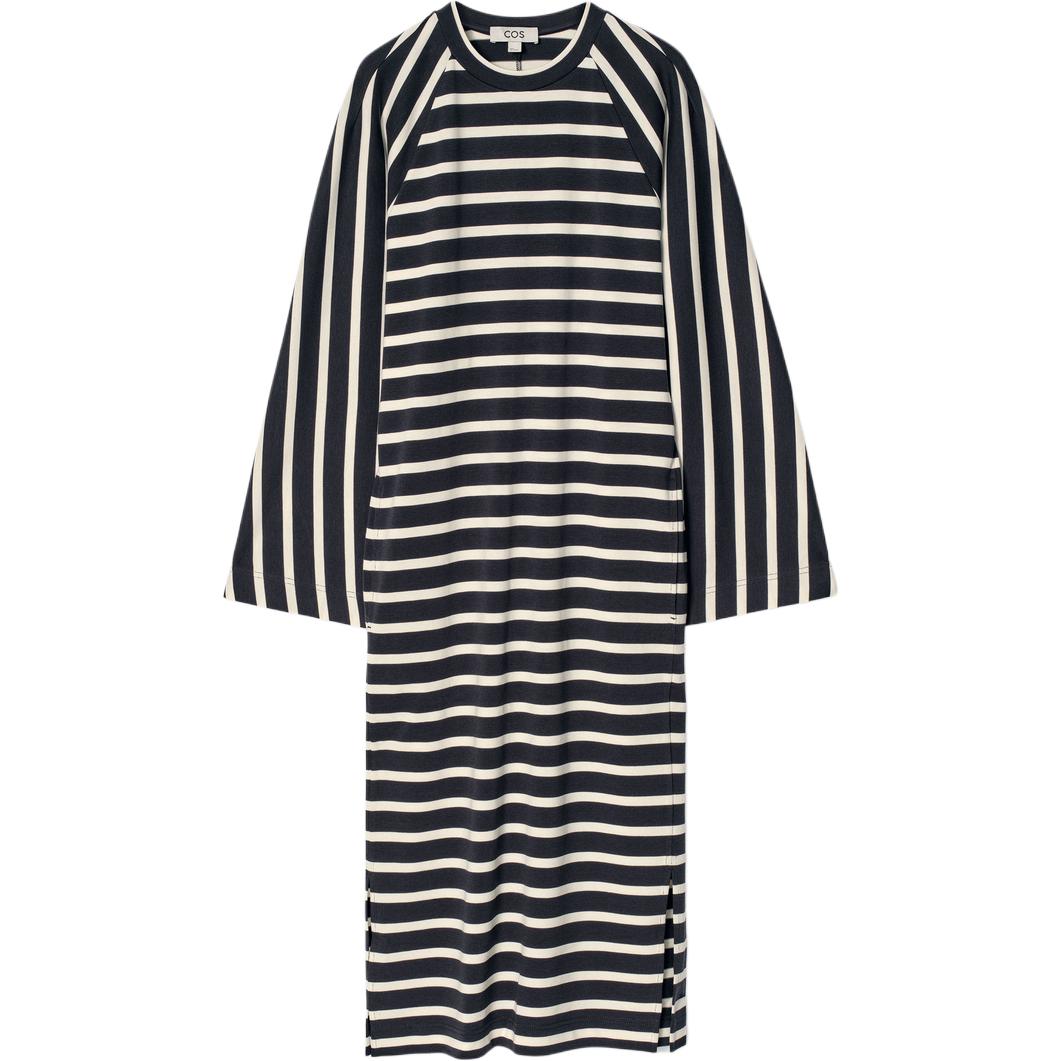 COS Женское платье с длинными рукавами navy blue/полоска
COS Женское платье с длинными рукавами navy blue/полоска