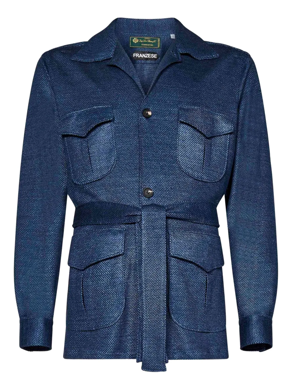 Куртка с заостренными лацканами FRANZESE COLLECTION, синий 
Куртка с заостренными лацканами FRANZESE COLLECTION, синий