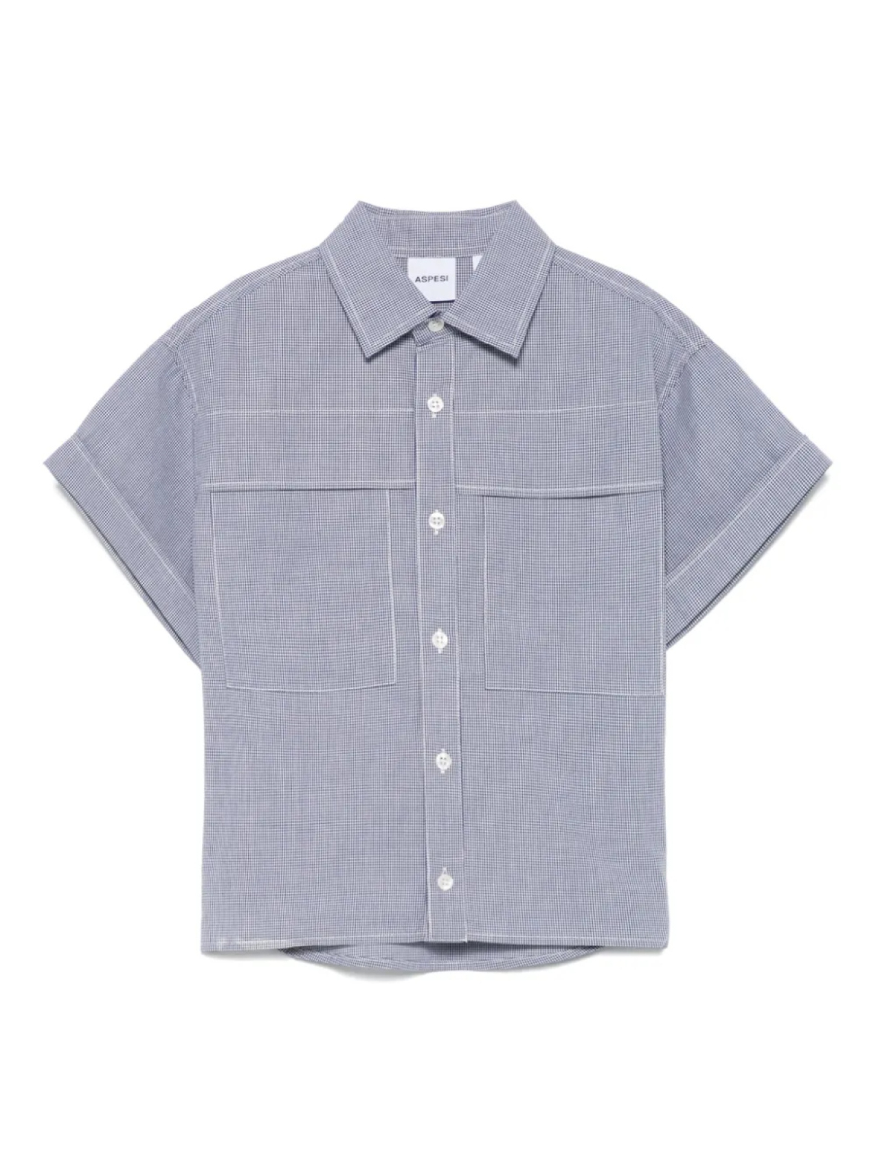 Aspesi Kids рубашка в мелкую клетку, синий
Aspesi Kids рубашка в мелкую клетку, синий