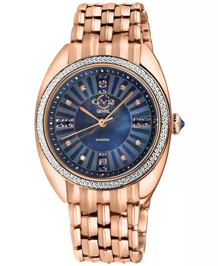 Женские часы Palermo Swiss Quartz Rose из нержавеющей стали 35 мм GV2 by Gevril
Женские часы Palermo Swiss Quartz Rose из нержавеющей стали 35 мм GV2 by Gevril