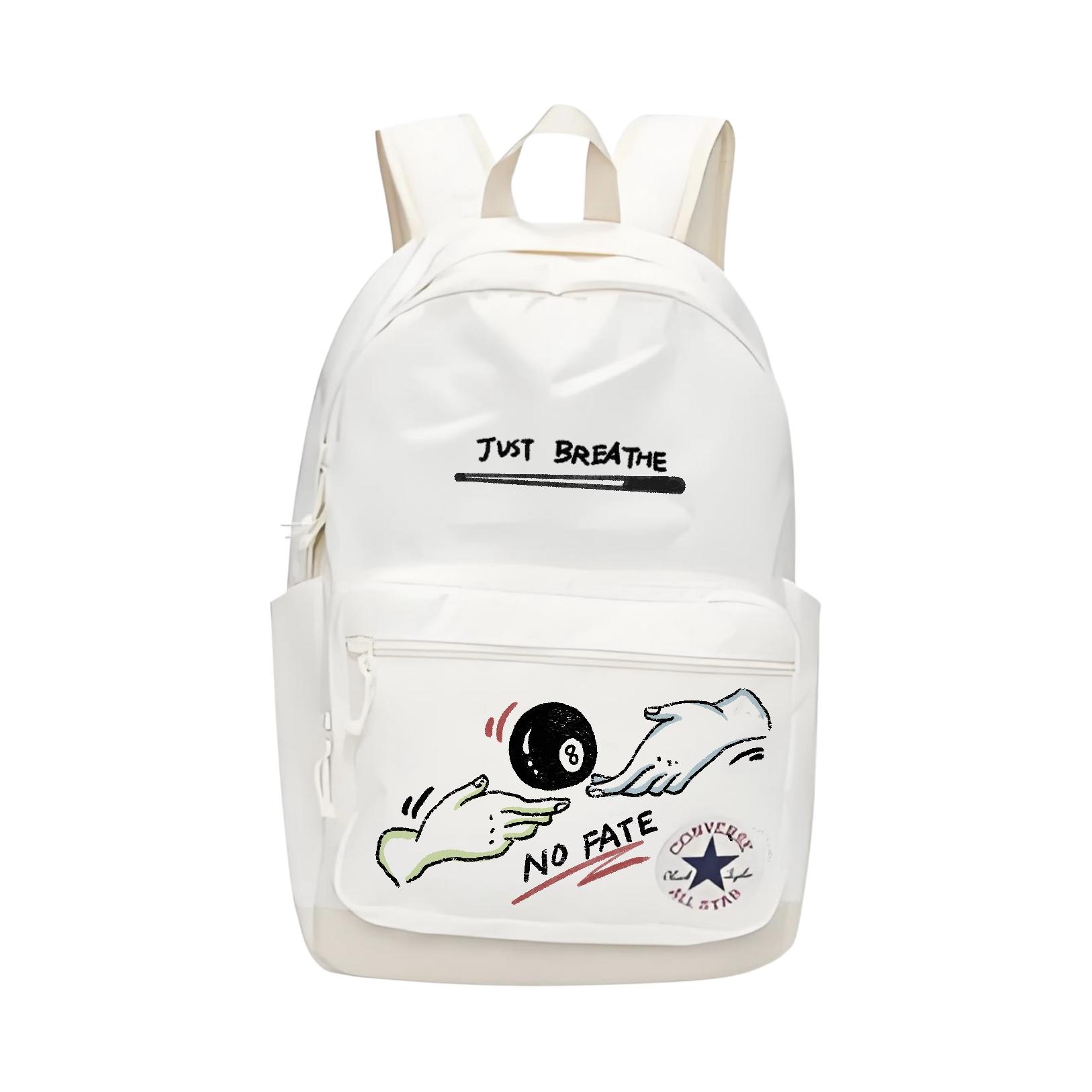 Converse Полиэстеровый рюкзак обычный унисекс белый, Black Eight Rolling
Converse Полиэстеровый рюкзак обычный унисекс белый, Black Eight Rolling