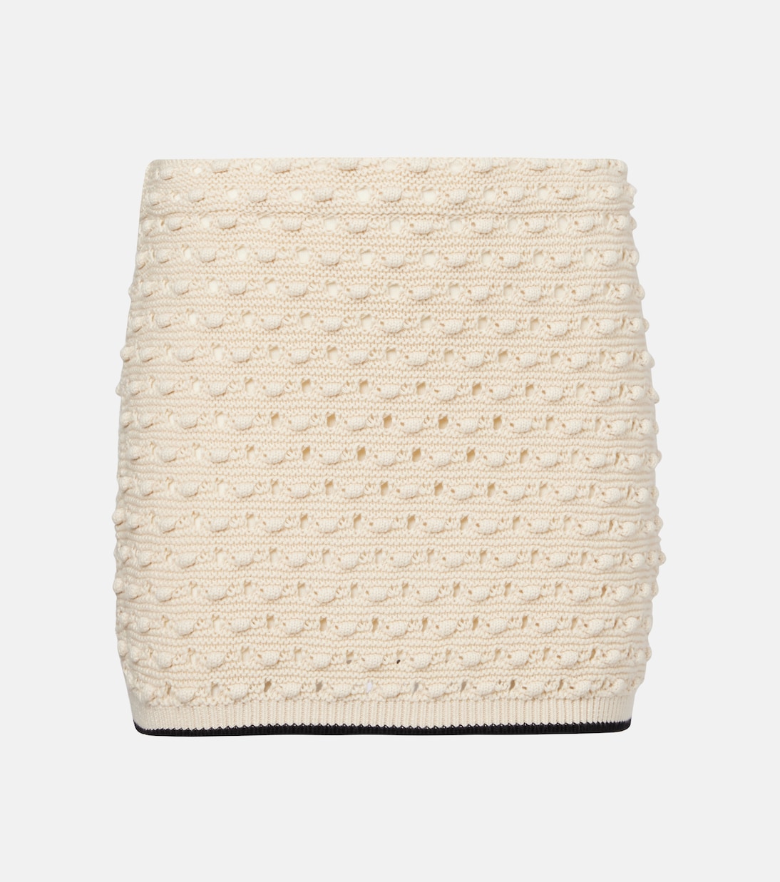 Юбка-мини из хлопка с ажурной вязкой и украшениями Frame, кремовый
Юбка-мини из хлопка с ажурной вязкой и украшениями Frame, кремовый